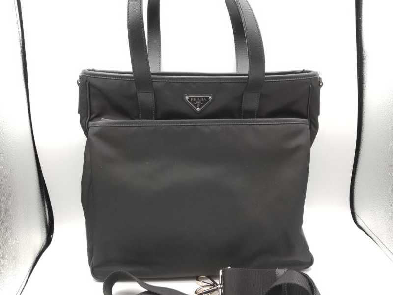 プラダ買取 2wayトートバッグ ナイロン×レザー